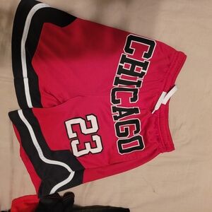 Chicago Kids Red Sports Shorts